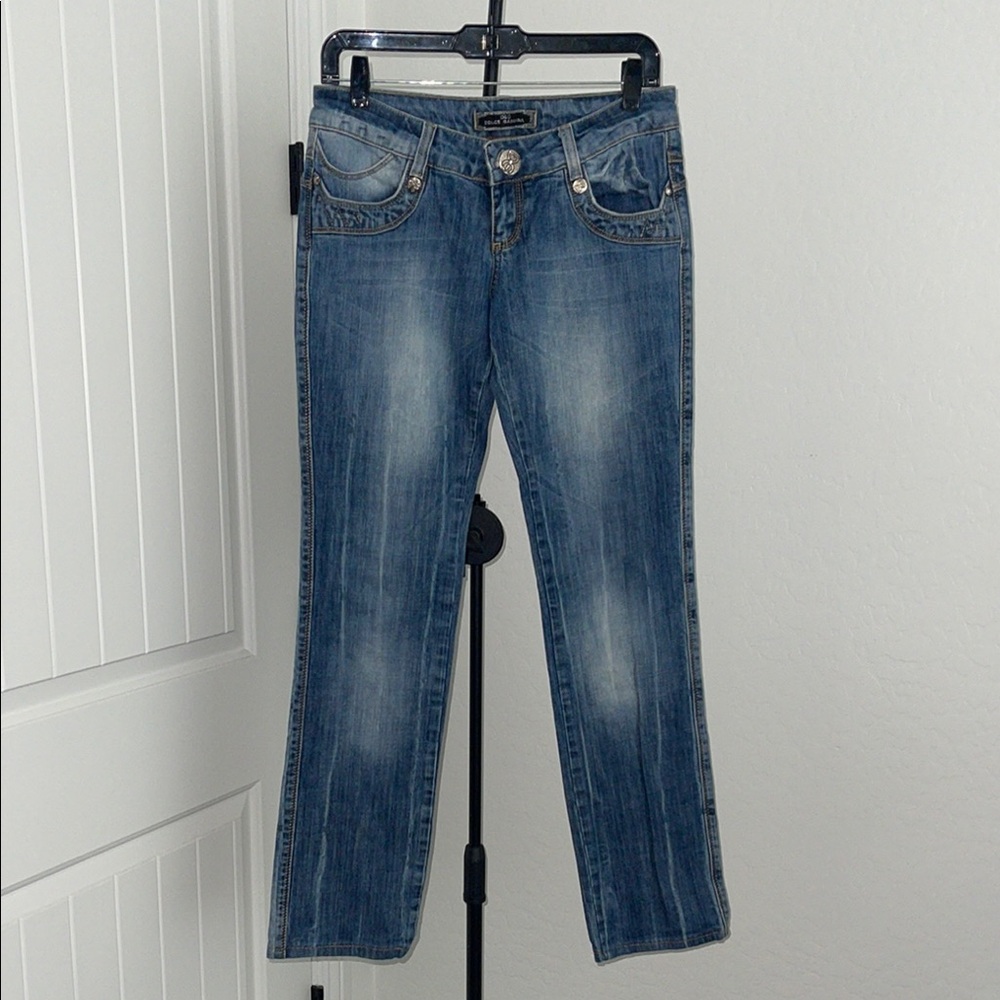 DOLCE AND GABBANA D&G Vintage Low Waist Straight Leg Jeans Size 29 with Stretch.